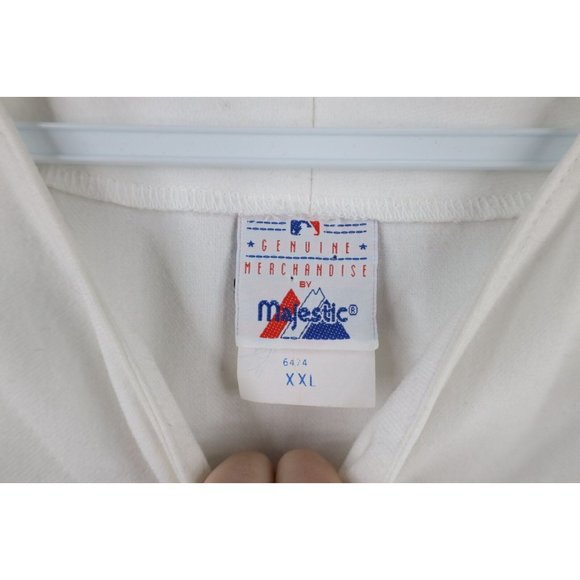 Vintage 90s Majestic Mens 2XL XXL Chicago White Sox Baseball Jersey White USA - Picture 4 of 9